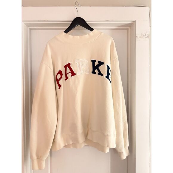 PARKE Costal Heritage Varsity Mockneck Sweatshirt Sz XXL  NEW - Picture 2 of 5
